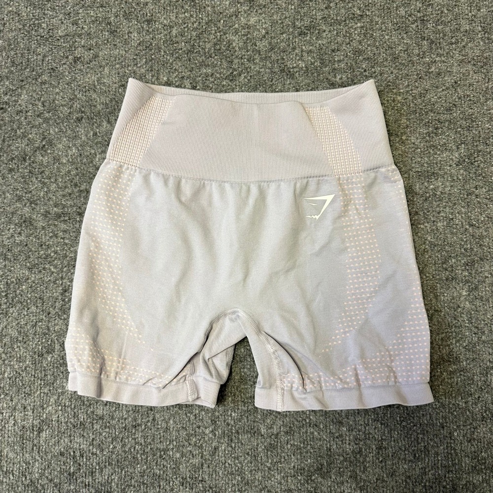 Gymshark Shorts Womens Size XS Lavender Purple Seamless High Waisted Athletic